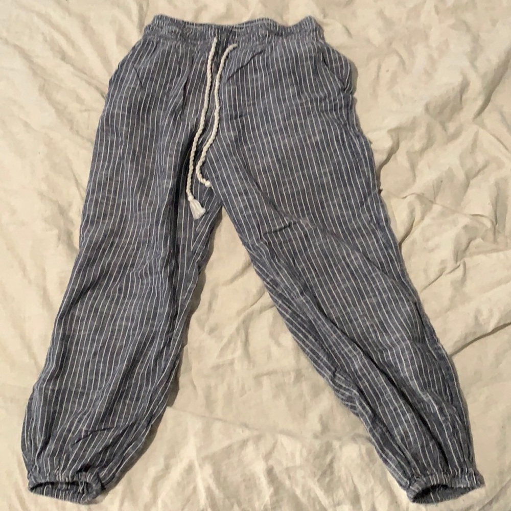 Linen Striped pants